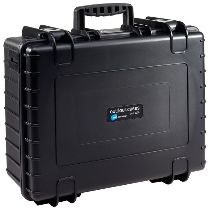 BandW International Type 6000 Custodia Rigida per Fotocamere da Esterni con Spugna Sintetica Nero