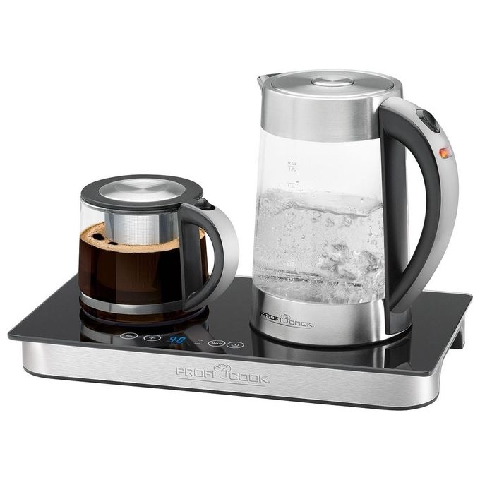 Proficook PC-TKS 1056 Bollitore Elettrico 1,7 Litri Nero-Acciaio Inossidabile