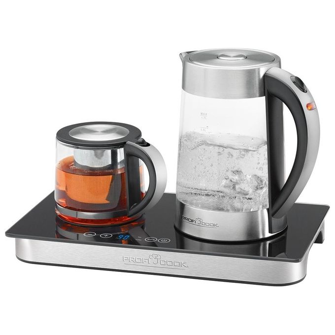 Proficook PC-TKS 1056 Bollitore Elettrico 1,7 Litri Nero-Acciaio Inossidabile