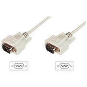 Digitus cavo prolunga seriale rs232 pin-to-pin (modem cable) 9 poli maschio-maschio mt.2 (ak 129 2m)