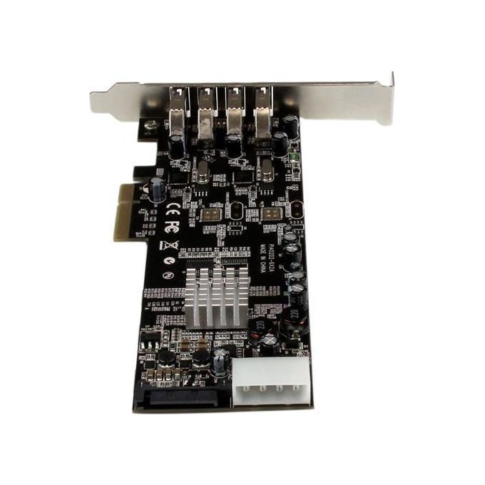 StarTech Adattatore scheda SuperSpeed USB 3.0 PCI Express (PCIe) Dual Bus a 4 porte con UASP - Alimentazione SATA-LP4