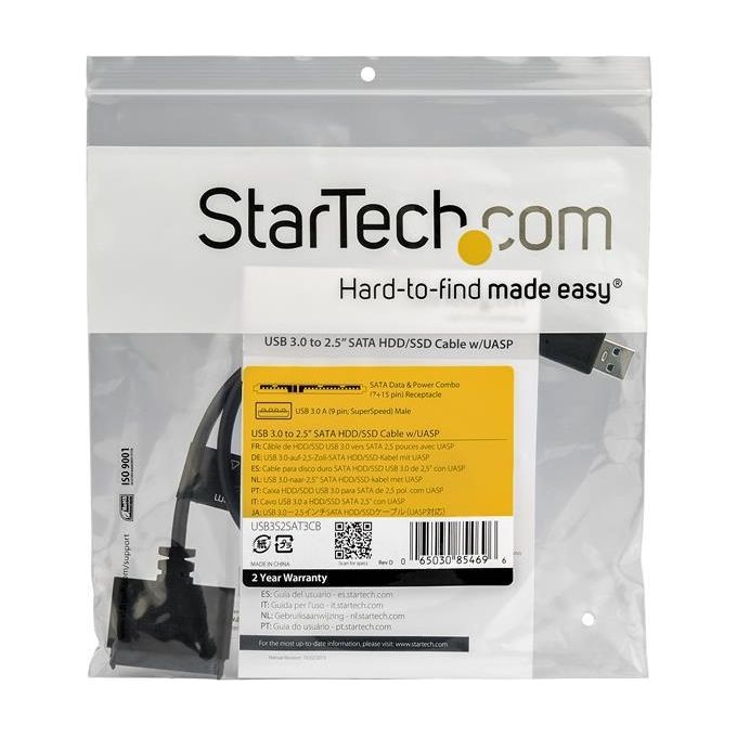 StarTech Cavo Adattatore per Dischi Rigidi Usb 3.0 a Sata III 2,5''