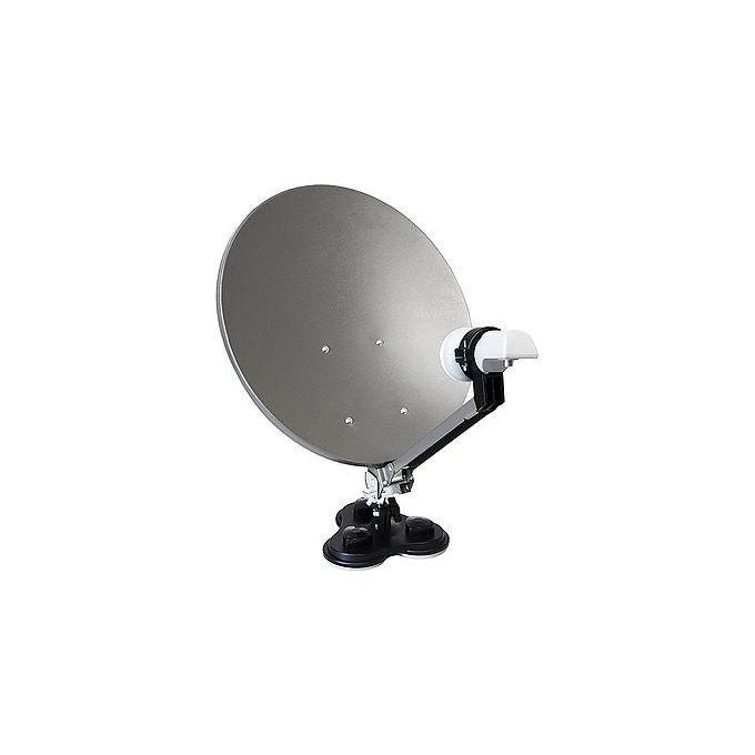 Xoro SAT200301 MCA 38 HD Set Kit Parabola Satellitare Camping 38,5 cm LNB Ricevitore DVB-S2 Full HD colore Antracite