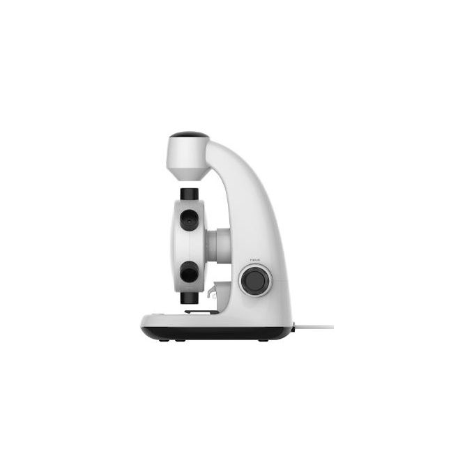 Atlantis E45-MS737 Microscopio Digitale USB Risoluzione UXGA 1600x1200 6 Torrette di Ingrandimento da 100x a 600x CMOS Illuminazione Superiore e Inferiore colore Nero