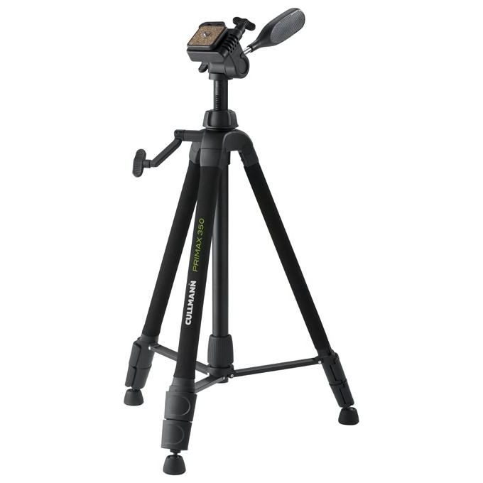Cullmann 51351 Primax 350 Treppiede Fotocamera con Testa a 3 Assi Altezza Max 135.5 cm Peso 1.23 Kg colore Nero