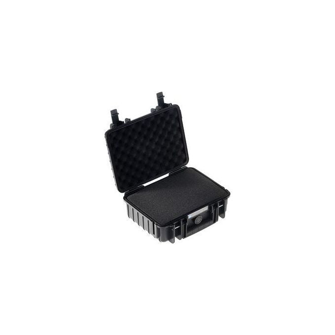 BandW International Type 1000 Custodia Rigida per Fotocamere da Esterni con Schiuma Presagomata Nero