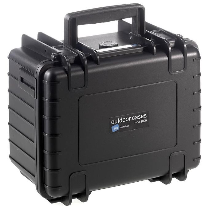 BandW International Type 2000 Custodia Rigida per Fotocamere da Esterni con Imbottitura Nero