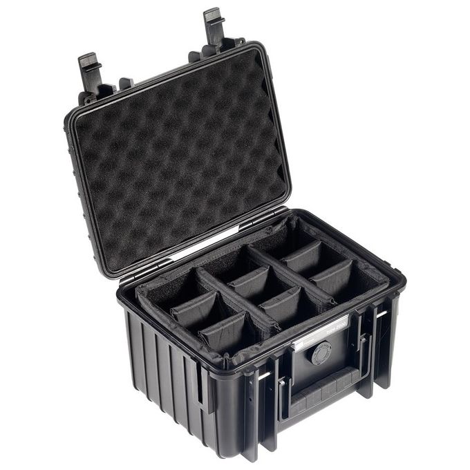 BandW International Type 2000 Custodia Rigida per Fotocamere da Esterni con Imbottitura Nero