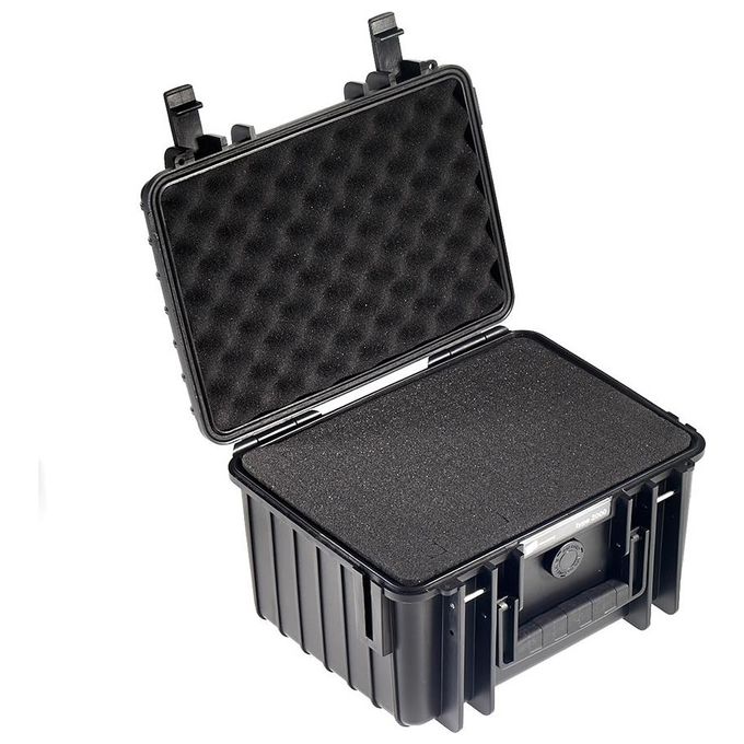 BandW International Type 2000 Custodia Rigida per Fotocamere da Esterni con Spugna Sintetica Nero