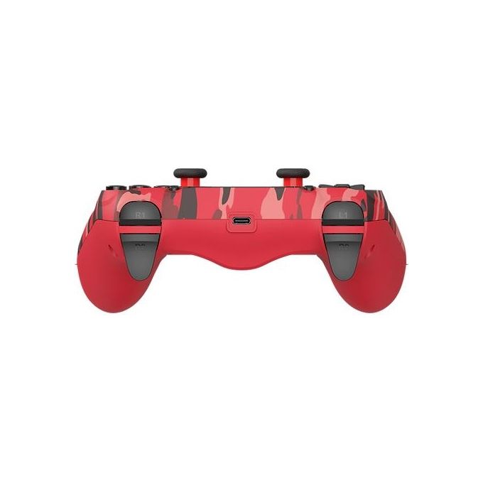 Dragonshock DSCPS4-RC Mizar Gamepad Wireless Bluetooth per PlayStation 4 Touchpad Analogico 620 mAh colore Mimetico Rosso