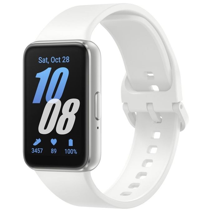 Samsung SM-R390NZSAEUB Galaxy Fit3 Fitness Band Display AMOLED 1.6'' Risoluzione 256 x 402 Pixel RAM 16 MB Memoria 0.256 GB colore Argento