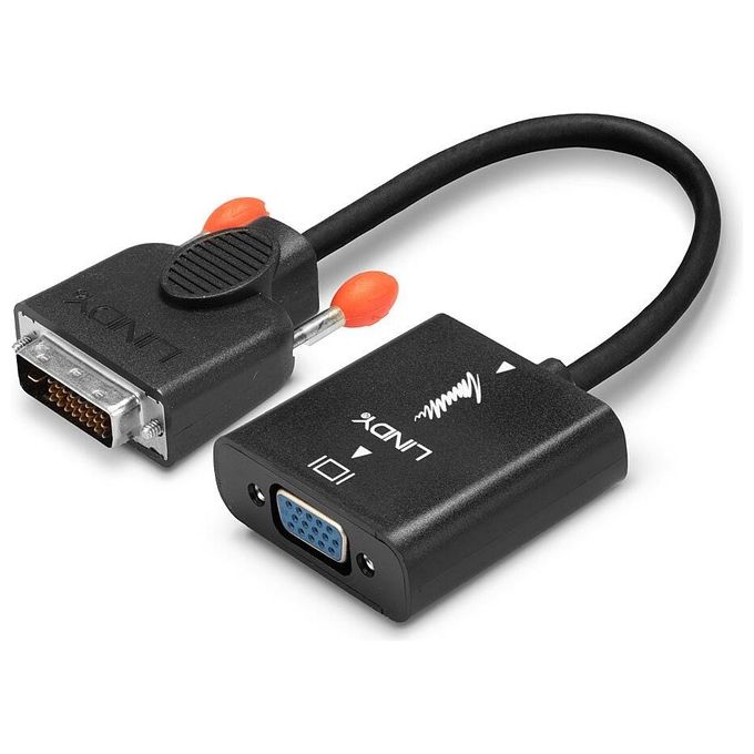 Lindy adattatore dvi-d a vga per collegare dispositivi dvi ad un monitor o videoproiettore vga