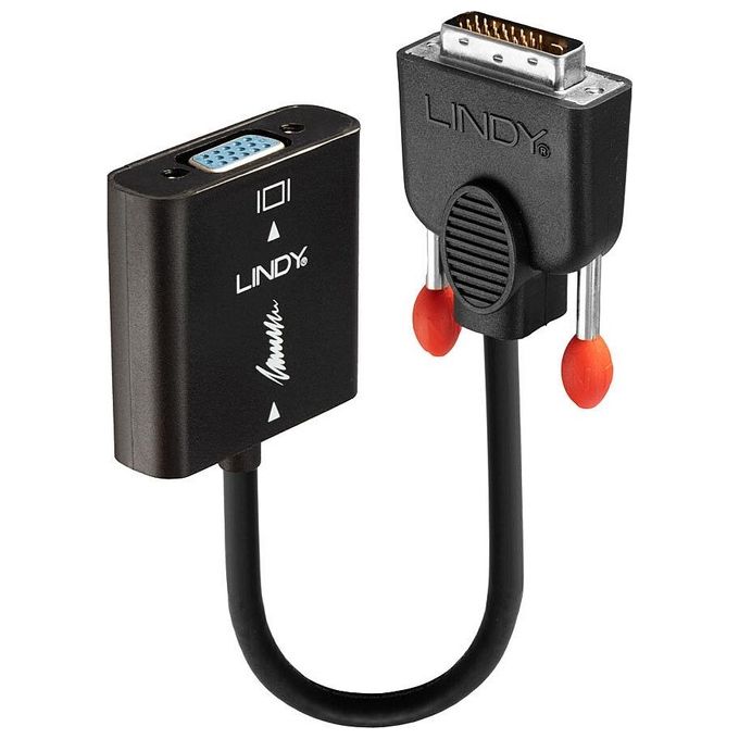 Lindy adattatore dvi-d a vga per collegare dispositivi dvi ad un monitor o videoproiettore vga