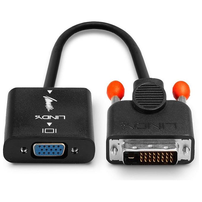 Lindy adattatore dvi-d a vga per collegare dispositivi dvi ad un monitor o videoproiettore vga