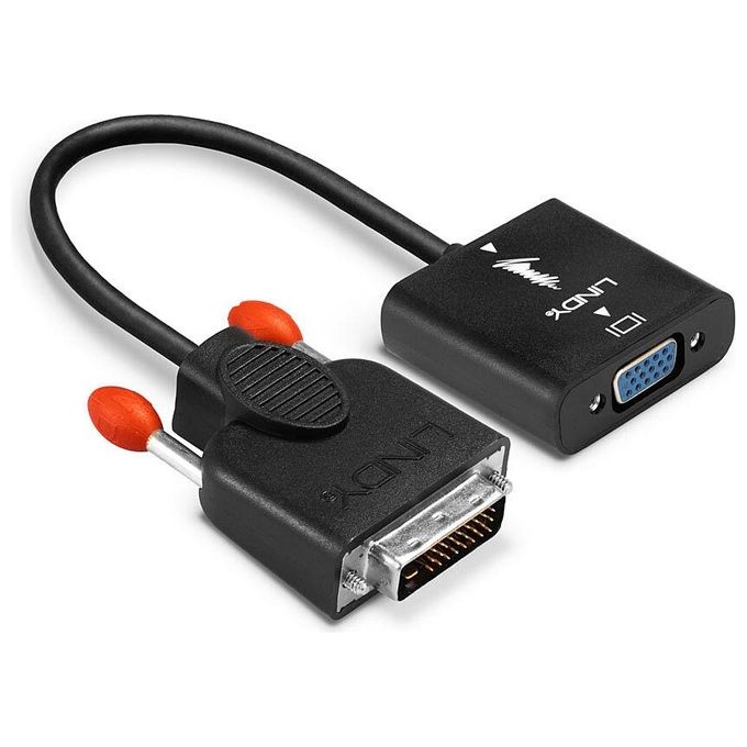 Lindy adattatore dvi-d a vga per collegare dispositivi dvi ad un monitor o videoproiettore vga
