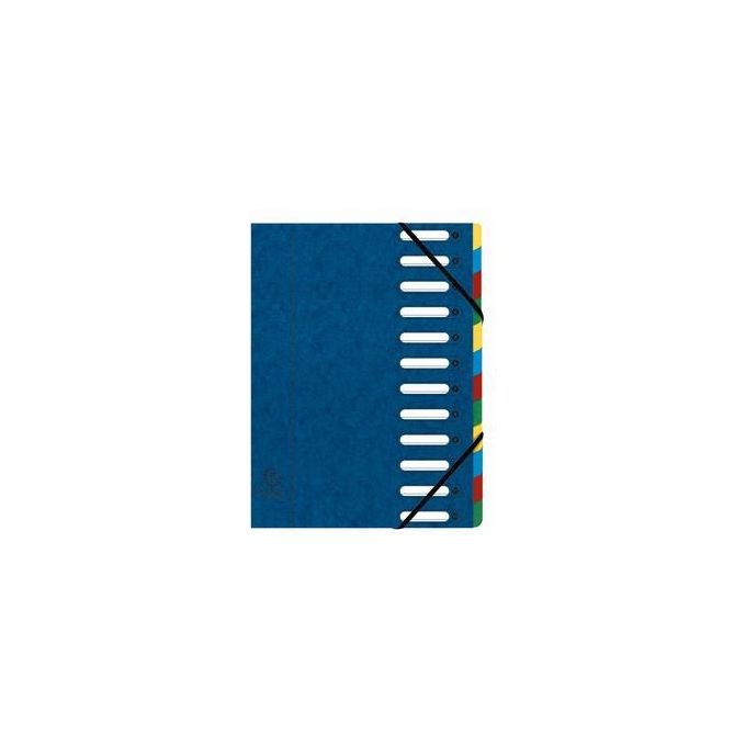 Exacompta Classificatori 12scompart blu
