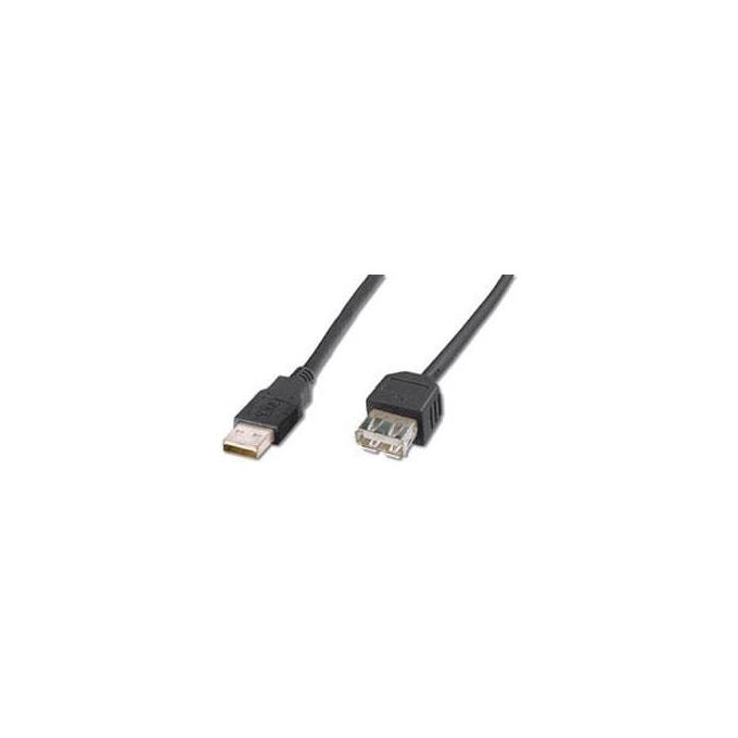 Digitus Cavo Prolunga Usb 2.0 Connettori A-A Connettori Maschio-Femmina - Mt. 2 Colore Nero