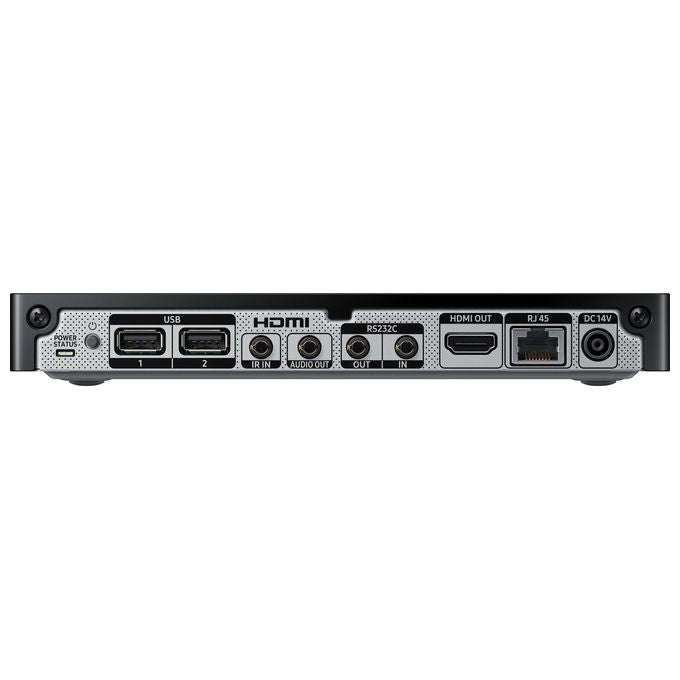Samsung SBB-SS08NU1XEN Player Esterno per Digital Signage 4K UHD con CPU Cortex-A72 1.7 GHz 2.5 GB RAM 8 GB SSD Tizen 4.0 colore Nero
