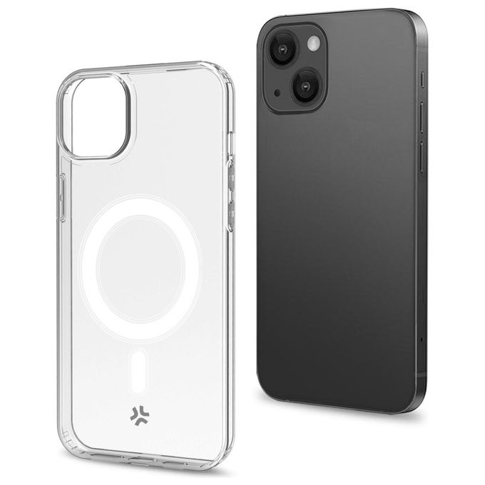 Celly Gel Skin Magnetic Cover per iPhone 15 Trasparente