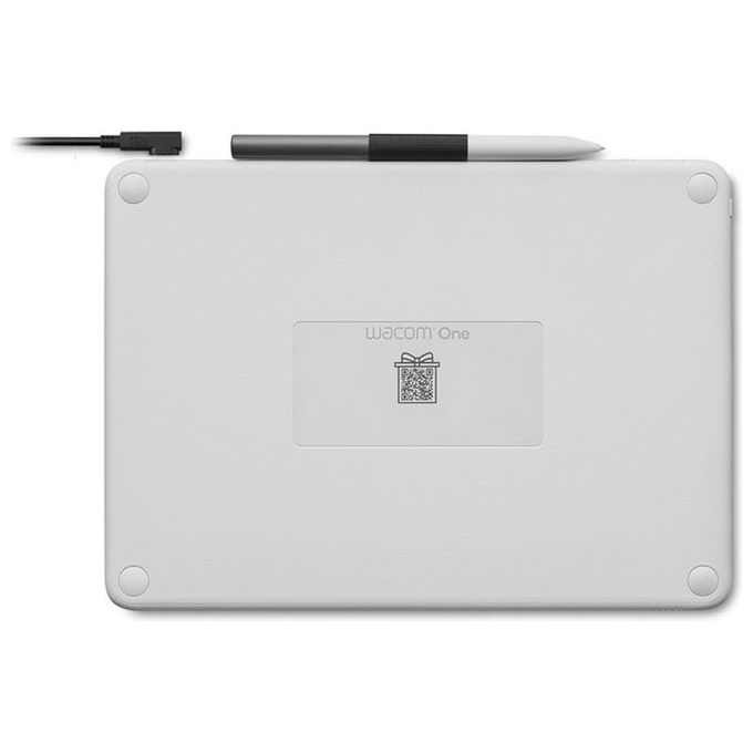 Wacom CTC4110WLW1B One S Tavoletta Grafica Small USB Bluetooth 4096 livelli di pressione 152x95 mm colore Grigio Bianco
