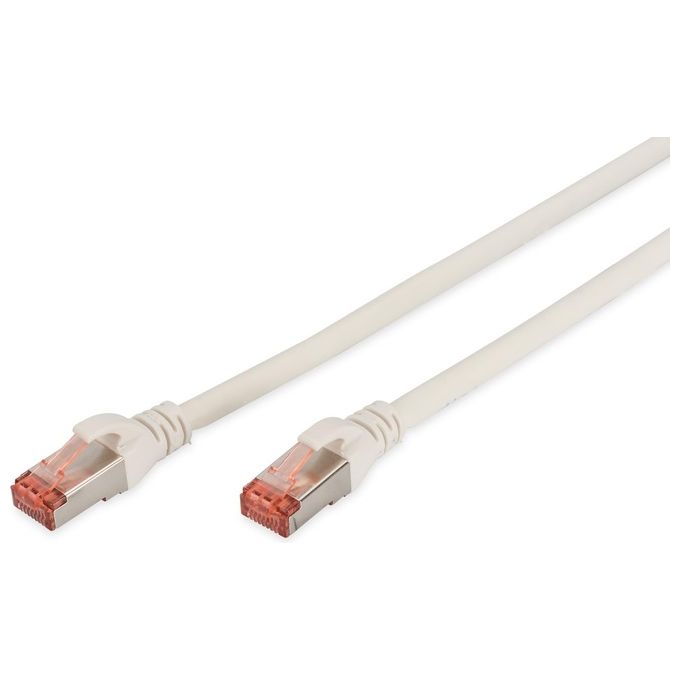 Digitus cavo rete s-ftp cat.6  doppia schermatura ls0h colore Bianco  mt. 0,25