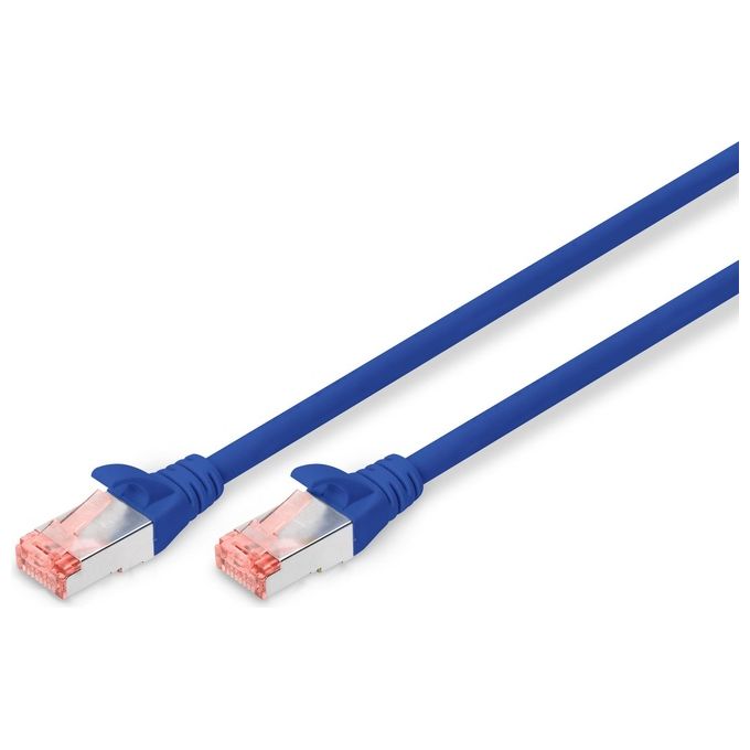 Digitus cavo rete s-ftp cat.6 doppia schermatura ls0h colore blu mt. 2