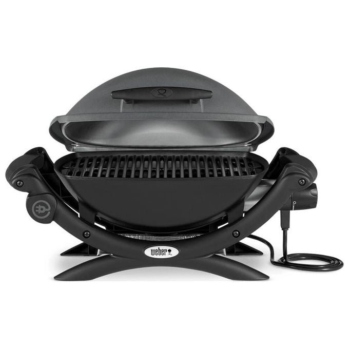 Weber Barbecue Elettrico Q1400 dark grey con Griglia di Cottura in Ghisa