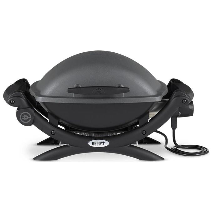 Weber Barbecue Elettrico Q1400 dark grey con Griglia di Cottura in Ghisa
