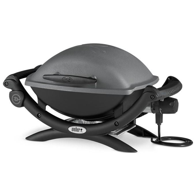 Weber Barbecue Elettrico Q1400 dark grey con Griglia di Cottura in Ghisa