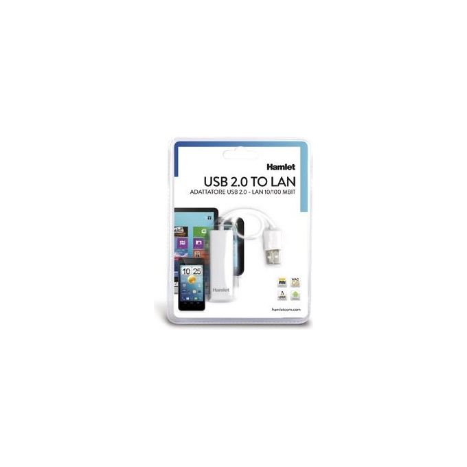 Hamlet Adattatore Lan 10-100 Usb 2.0