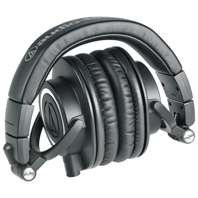 Audio-Technica ATH-M50X Cuffie a Padiglione Over-ear Chiuse da Studio Driver 45mm Impedenza 38 ohm colore Nero
