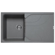 Elleci LME40073 Ego 400 Lavello granitek gocciolatoio reversibile 86 cm Titanio