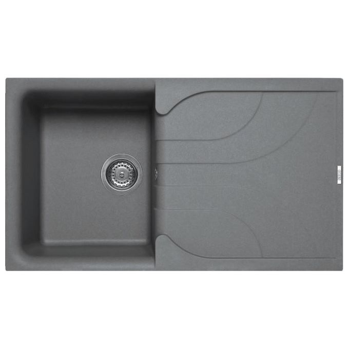 Elleci LME40073 Ego 400 Lavello granitek gocciolatoio reversibile 86 cm Titanio