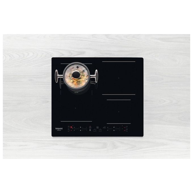 Hotpoint HB 3160C NE Piano cottura a induzione 59 cm 4 zone Flexi Duo Touch 7200 W colore Nero