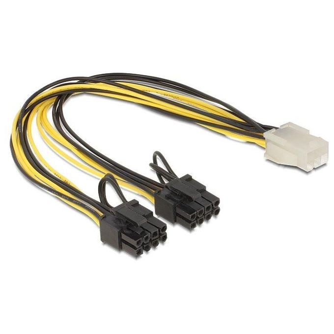 DeLock Cavo Alimentazione Pci Express 6 Poli 2 x 8 Poli Maschio