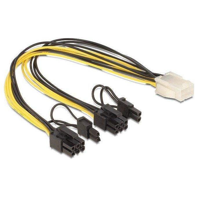 DeLock Cavo Alimentazione Pci Express 6 Poli 2 x 8 Poli Maschio