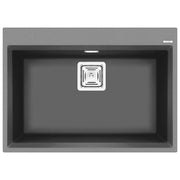 Elleci LMK12073BTP Karisma 120 Lavello Metaltek 1 Vasca 70 cm Titanio