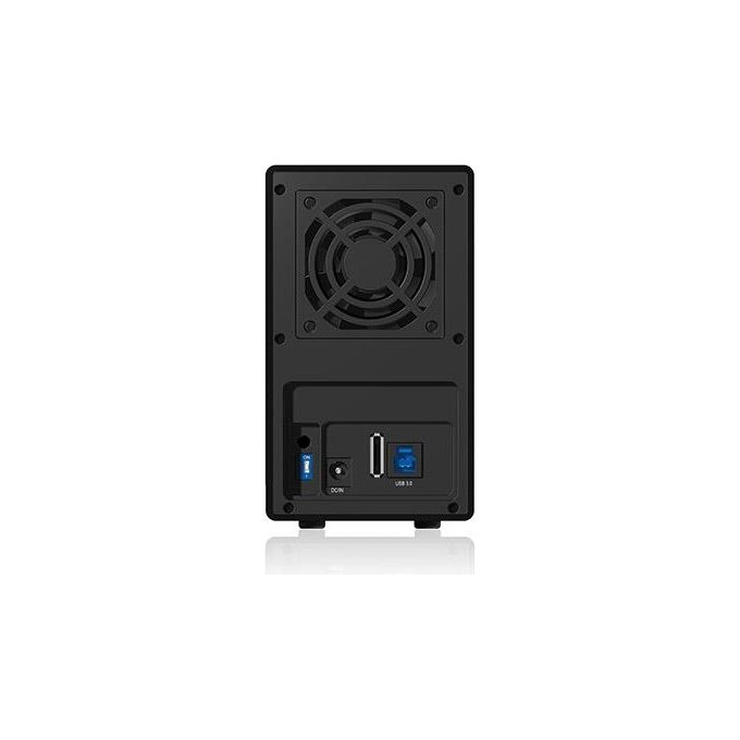 Icy Box IB-RD3620SU3 Box 2-bay 3.5 pollici JBOD con USB 3.0-eSATA Nero