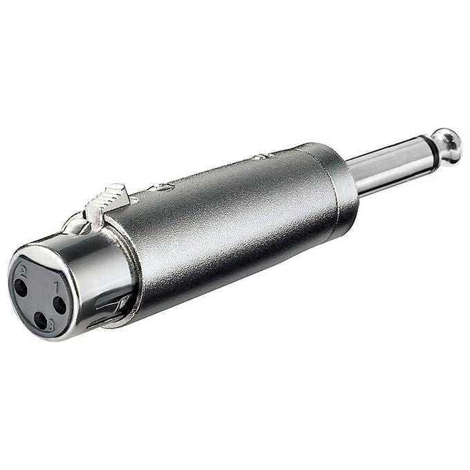 Wentronic Adattatore XLR Femmina 3 Poli 6,35mm Maschio