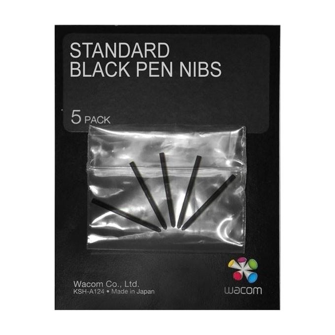 Wacom Pen Nibs Black 5 Pack I4 5
