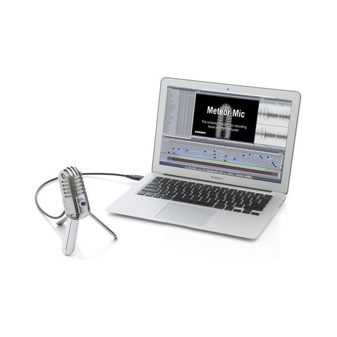 Samson SAMTR Meteor Mic Microfono a Condensatore Cardioide Usb Cromo