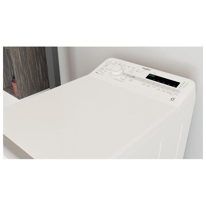 Whirlpool TDLR 6240S IT Lavatrice Carica dall'Alto Slim 6 Kg 1200 rpm Classe C 6° Senso FreshCare (90x40x60 cm) colore Bianco