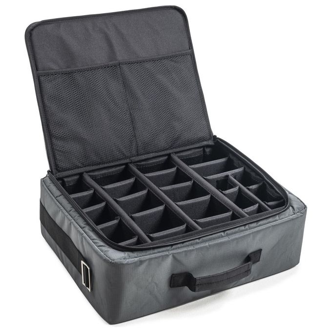 BandW TEX.326.RPD Borsa Fotografica con Divisori Regolabili in Velcro Capacita' 19.5 Litri Poliestere Idrorepellente colore Grigio Antracite