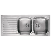 Elleci LIK500SACDX Sky 500 Lavello Inox gocciolatoio sinistro 2 Vasche 116 cm