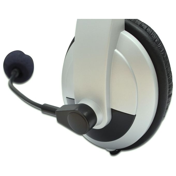 Digitus Cuffie Multimedia Con Controllo Volume, Auricolari Imbottiti, Cavo Mt. 1,8