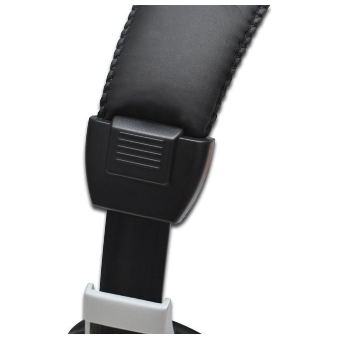 Digitus Cuffie Multimedia Con Controllo Volume, Auricolari Imbottiti, Cavo Mt. 1,8