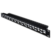 Digitus Pannello Patch Modulare 24 Porte Schermate 1 Unita' Colore Nero A Porte Sfasate (senza Moduli)