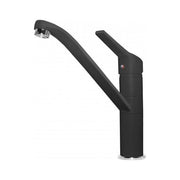 Elleci Teseo MGKTES40 - Miscelatore da cucina Mono Splitcomando, da incasso, Granitek, canna girevole, 23,4 cm, Nero
