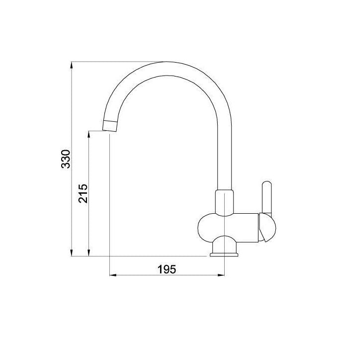 Elleci MGKATE52 Miscelatore Atena Granitek Bianco