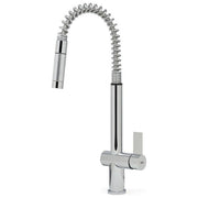 Elleci Dionisio MIKDNSCR - Miscelatore da cucina Mono Splitcomando, da incasso, Acciaio inox, canna girevole con doccetta estraibile, 52 cm, Cromo